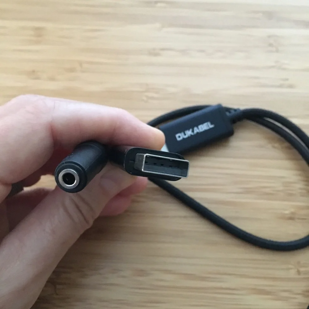 Bundle USB A 2.0 to 3.5mm Audio Jack Adapter Female Cables | Length: 9.8 Inches